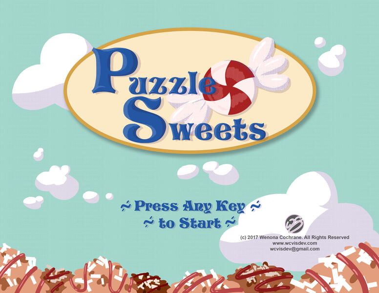 Puzzle Sweets Title Card