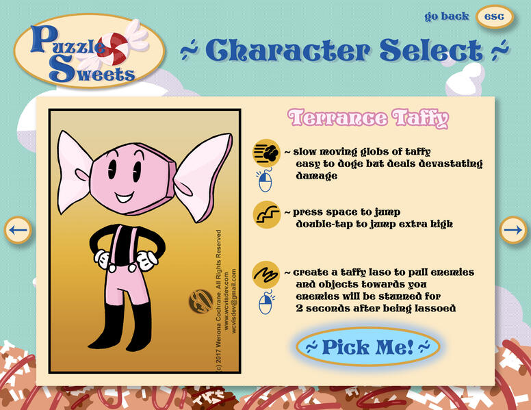 Terrance Character Select